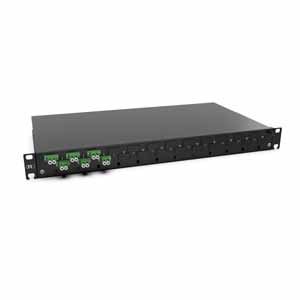 Spleissbox 6xLC-D OS2 APC grün sw