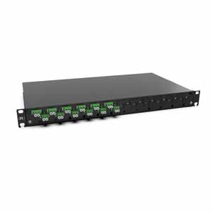 Spleissbox 12xLC-D OS2 APC grün sw