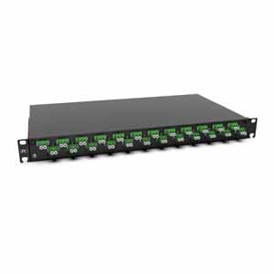Spleissbox 24xLC-D OS2 APC grün sw
