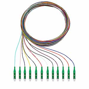 Pigtails 12xLC OS2 APC 2m