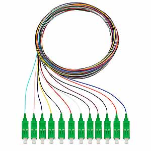 Pigtails 12xSC OS2 APC 2m