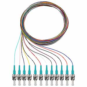 Pigtails 12xST OM3 2m