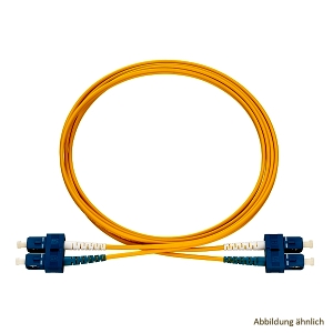 SC-D/SC-D Patchkabel OS2 gelb 5m