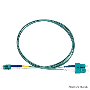 LC-D/SC-D Patchkabel OM3 aqua 5m